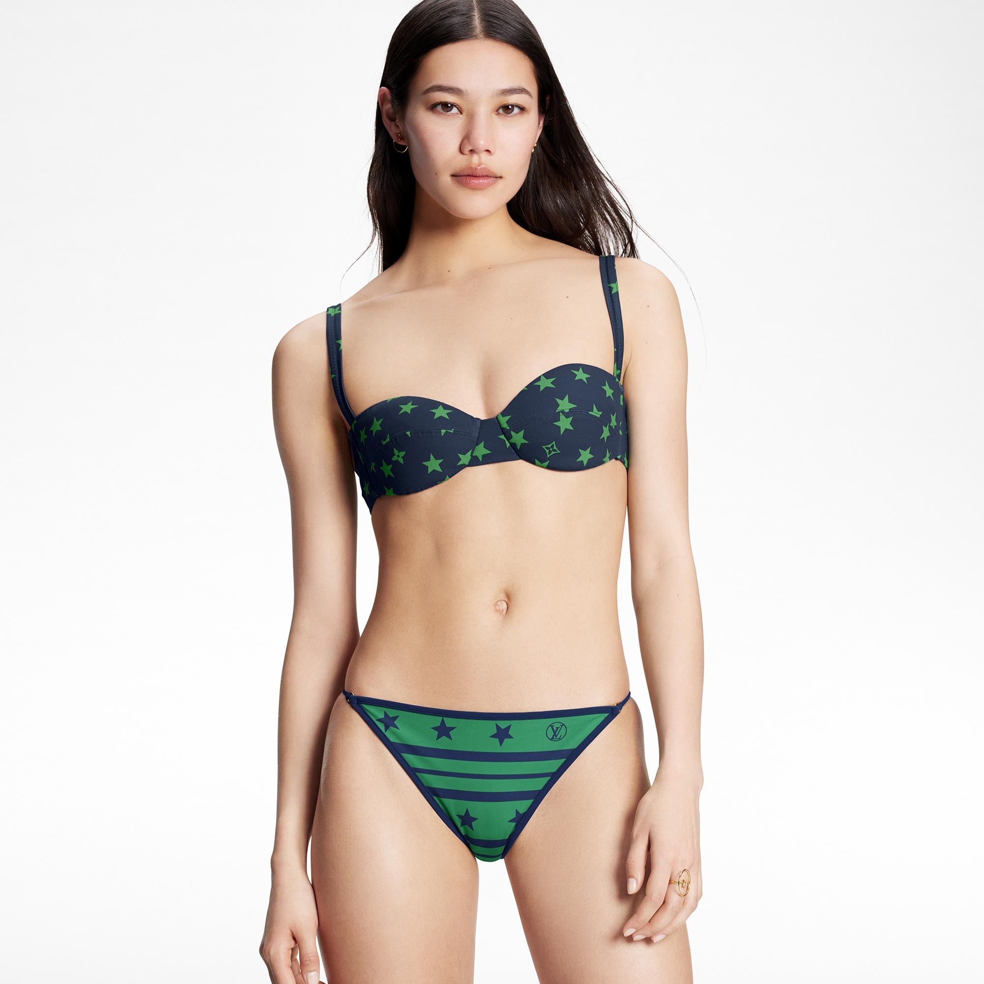 Star Print Balconette Bikini Top - 5