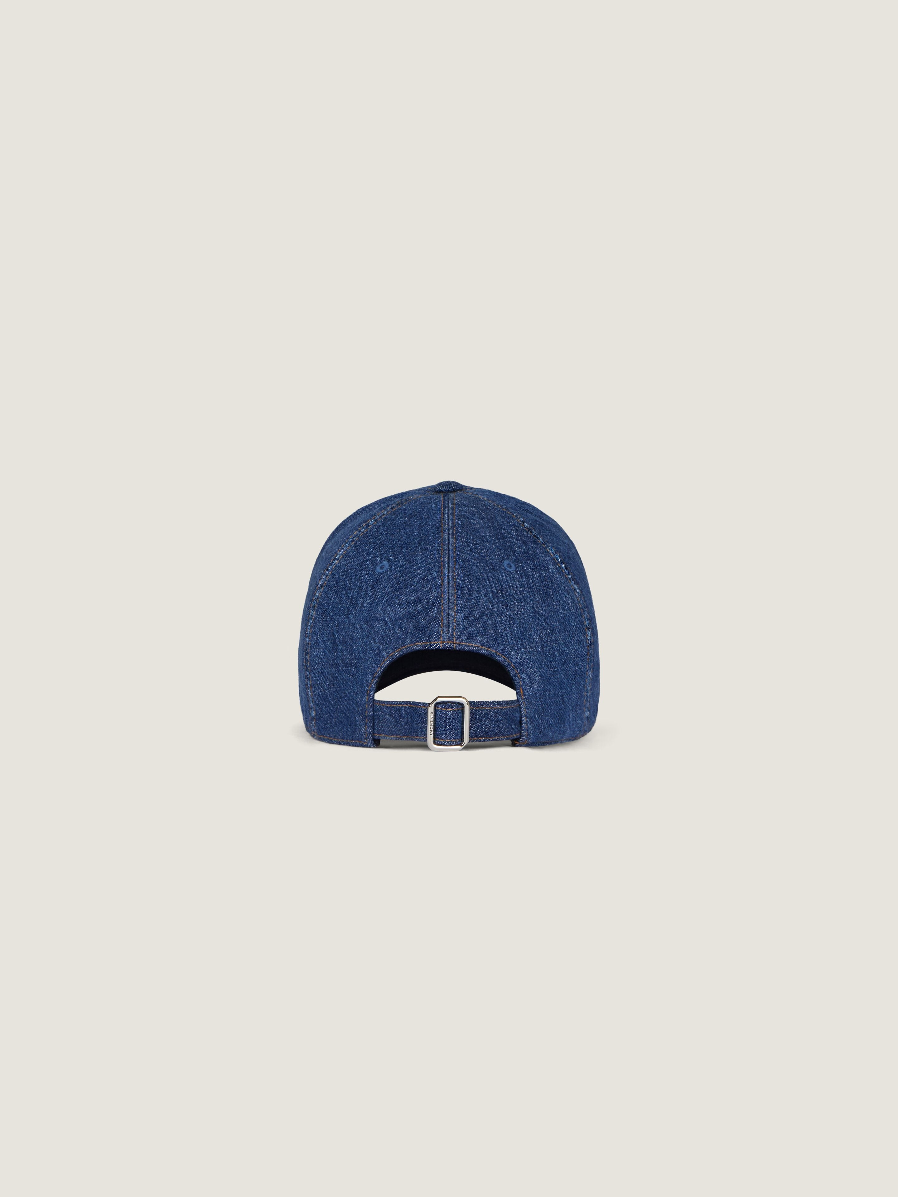GIVENCHY EMBROIDERED CAP IN DENIM - 3