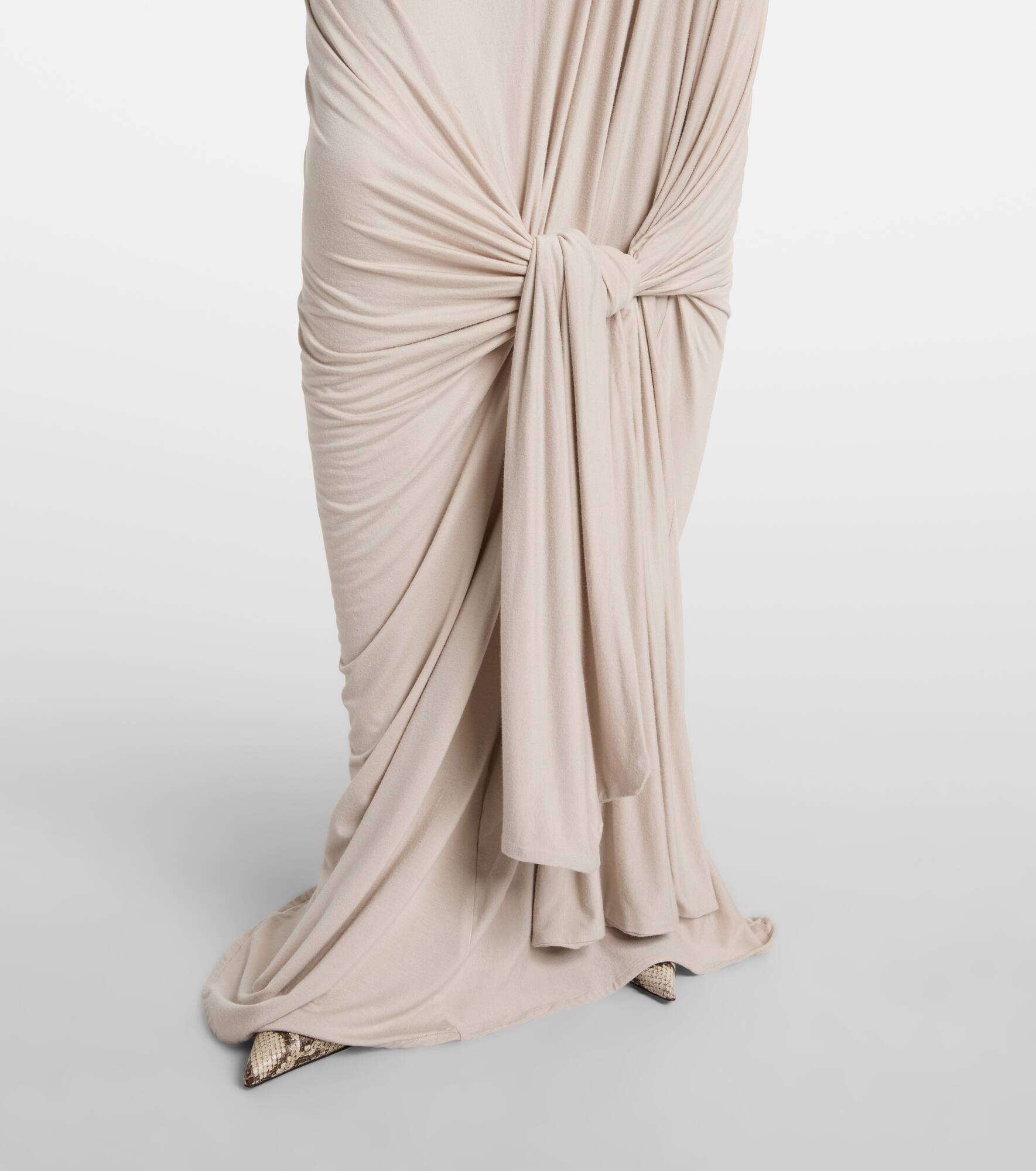 Draped maxi skirt - 5