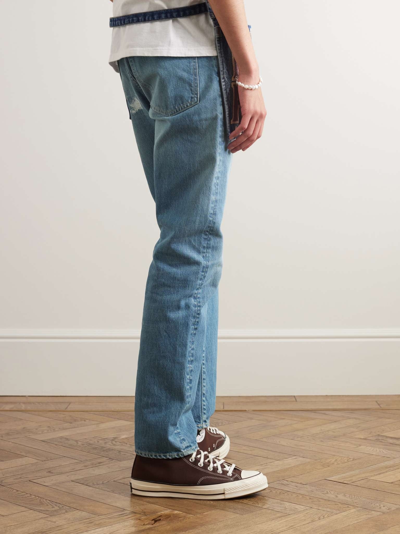 Kapital Monkey Cisco Straight-Leg Patchwork Jeans