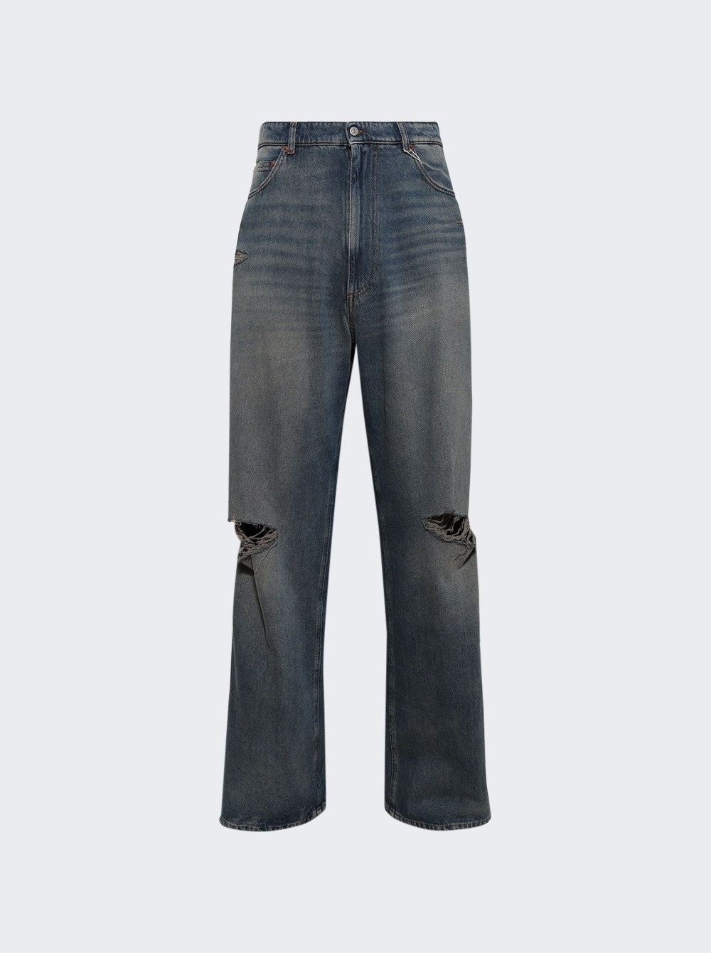 5 Pocket Jeans Grey Blue - 1