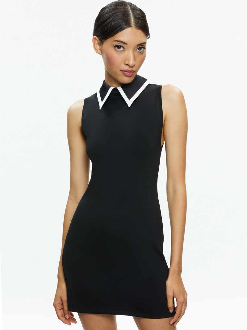 Alice + Olivia WYNELL COLLARED MINI DRESS outlook