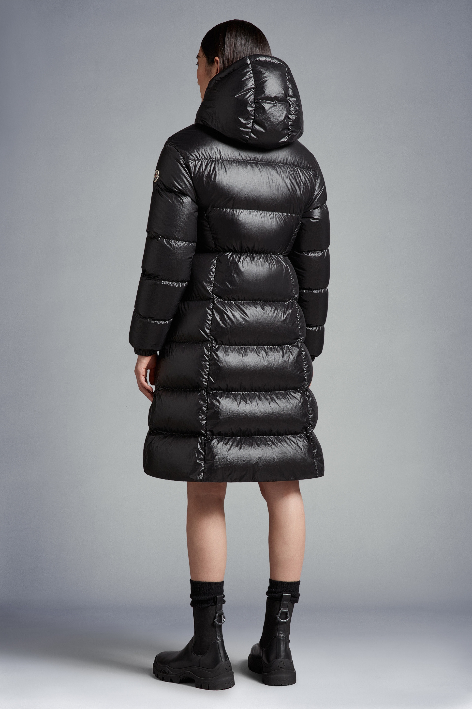 Moncler Selenga Long Down Jacket | REVERSIBLE