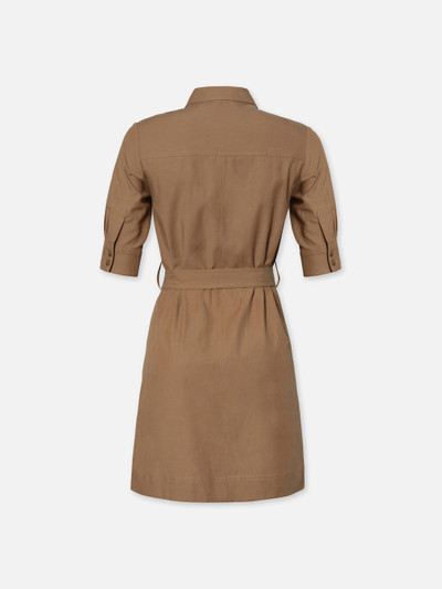 FRAME Belted Trench Dress in Khaki outlook