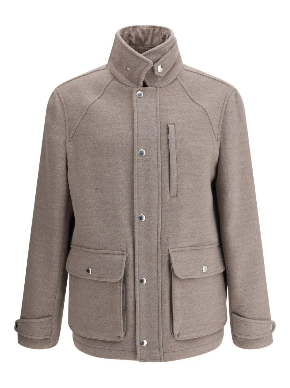 high-collar flap-pocket jacket - 1