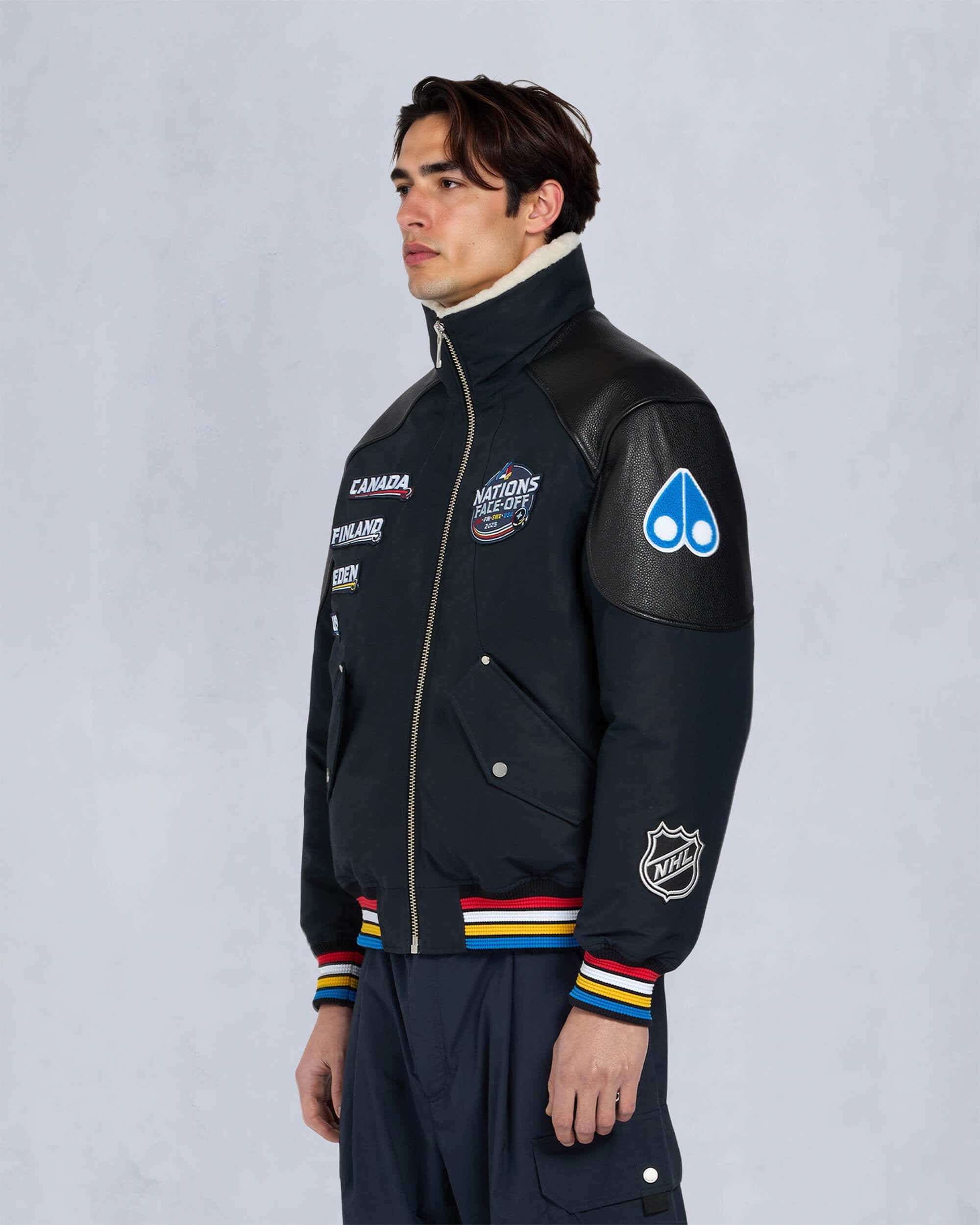 MOOSE KNUCKLES X NHL 4 NATIONS FACE-OFF BOMBER JACKET - 8