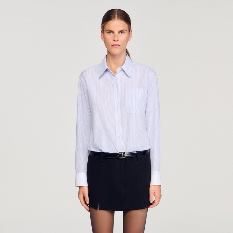 MINI DRESS WITH DUAL MATERIALS 5