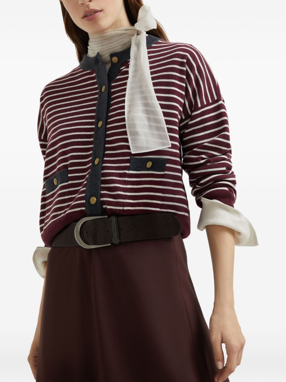 striped cardigan - 4