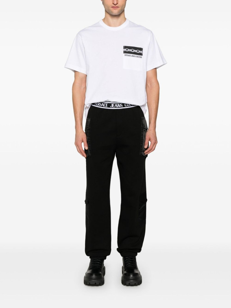 VERSACE JEANS COUTURE logo-print cotton T-shirt outlook