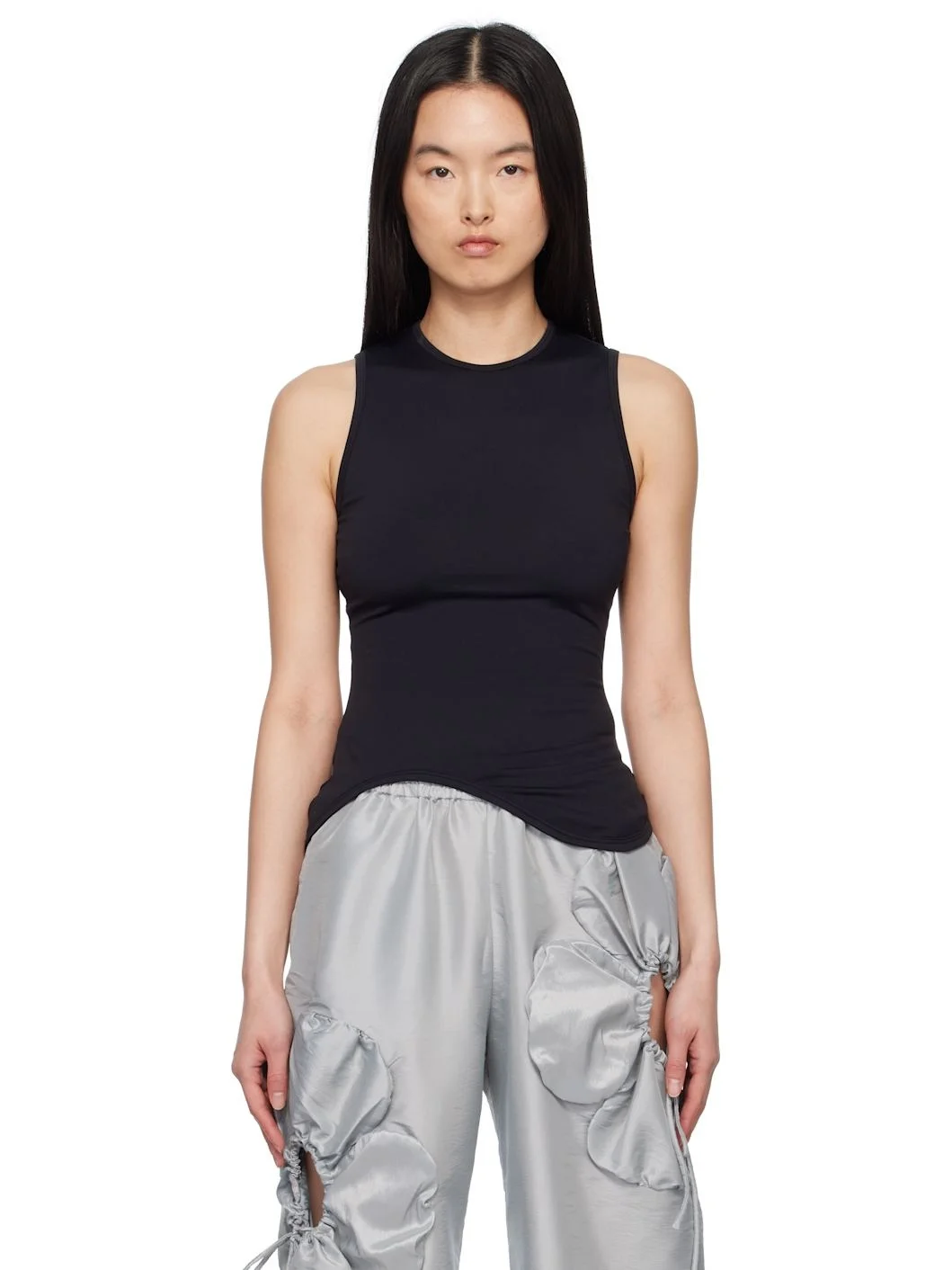 Black Ying-Yang Tank Top - 1