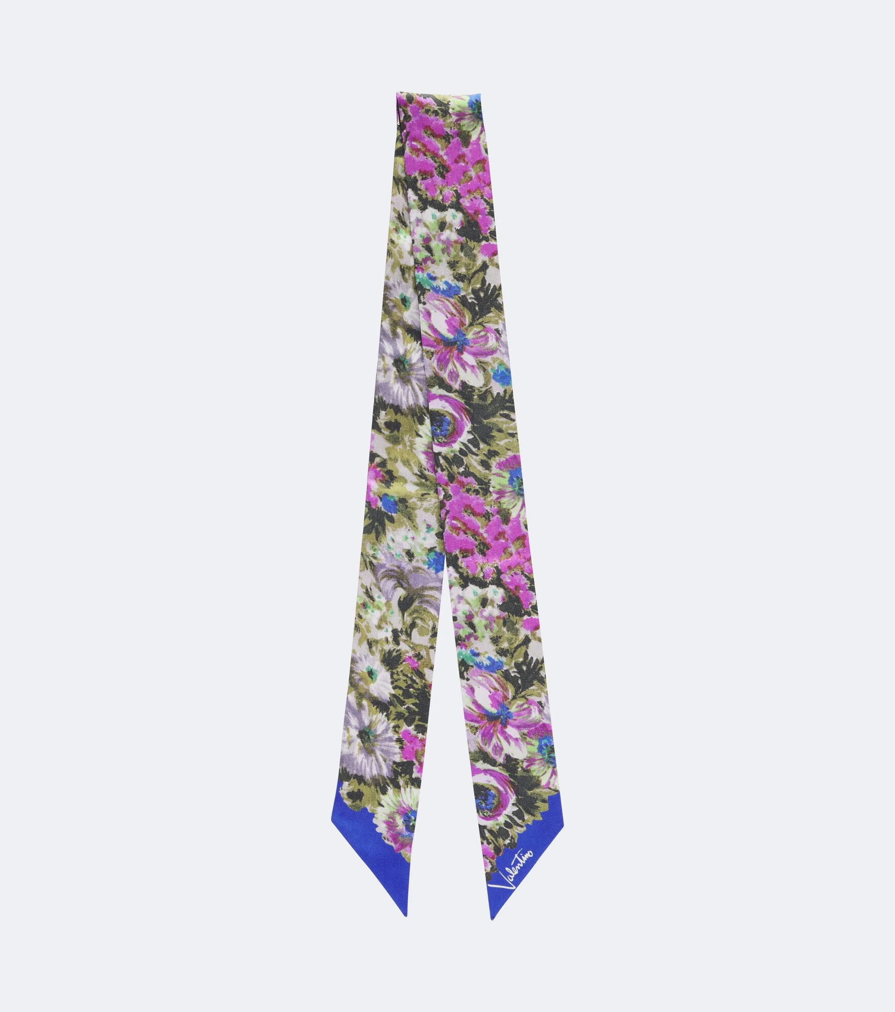 Floral silk scarf - 1