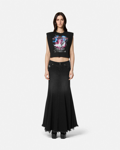 VERSACE JEANS COUTURE Swan Lake Logo Crop T-Shirt outlook