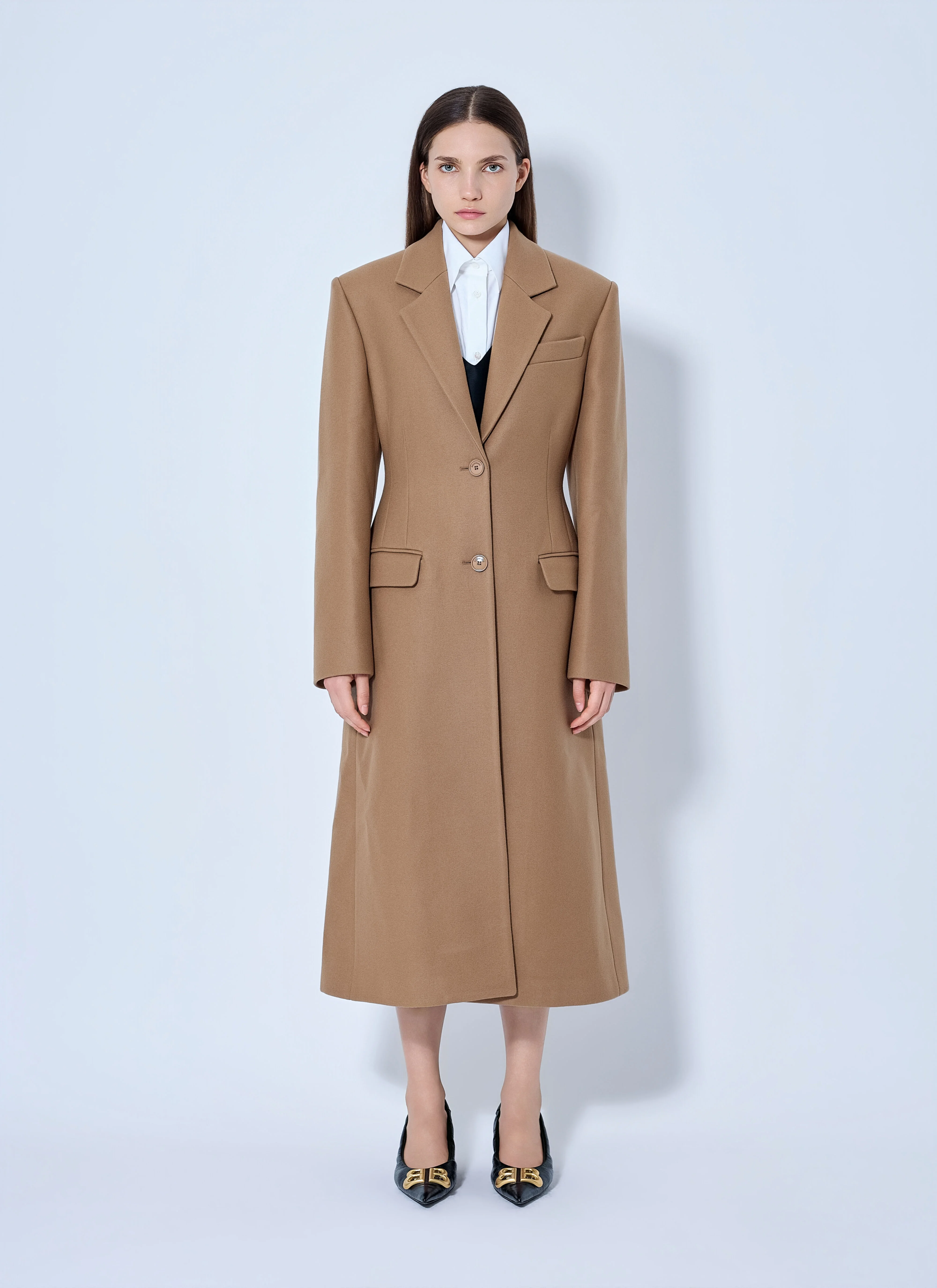 Single-Breasted Coat - 1