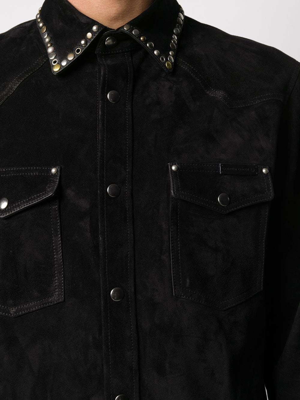 studded shirt jacket - 5