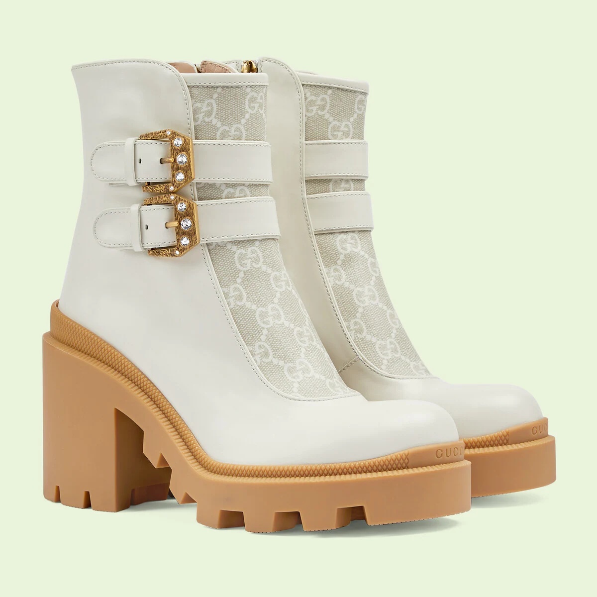 Women's GG ankle boot with buckles - 2