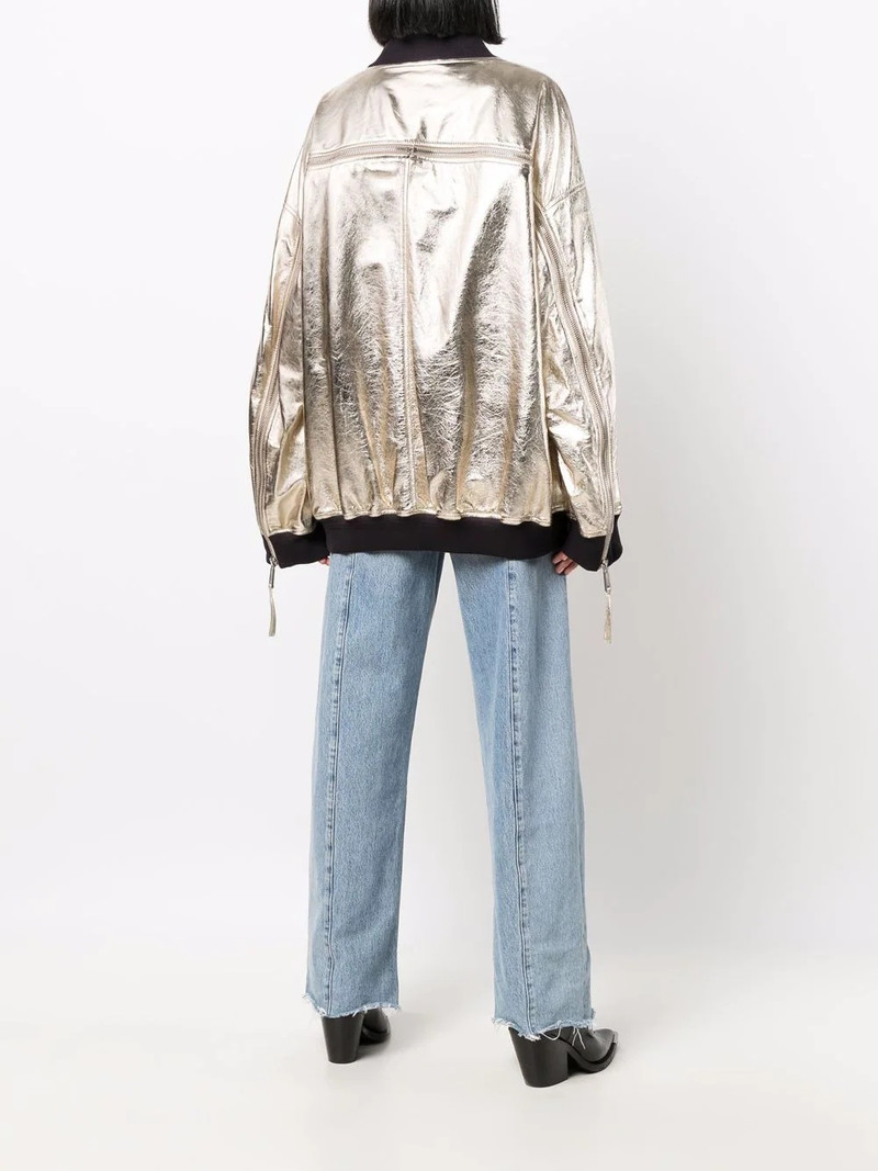 oversized metallic bomber jacket 4