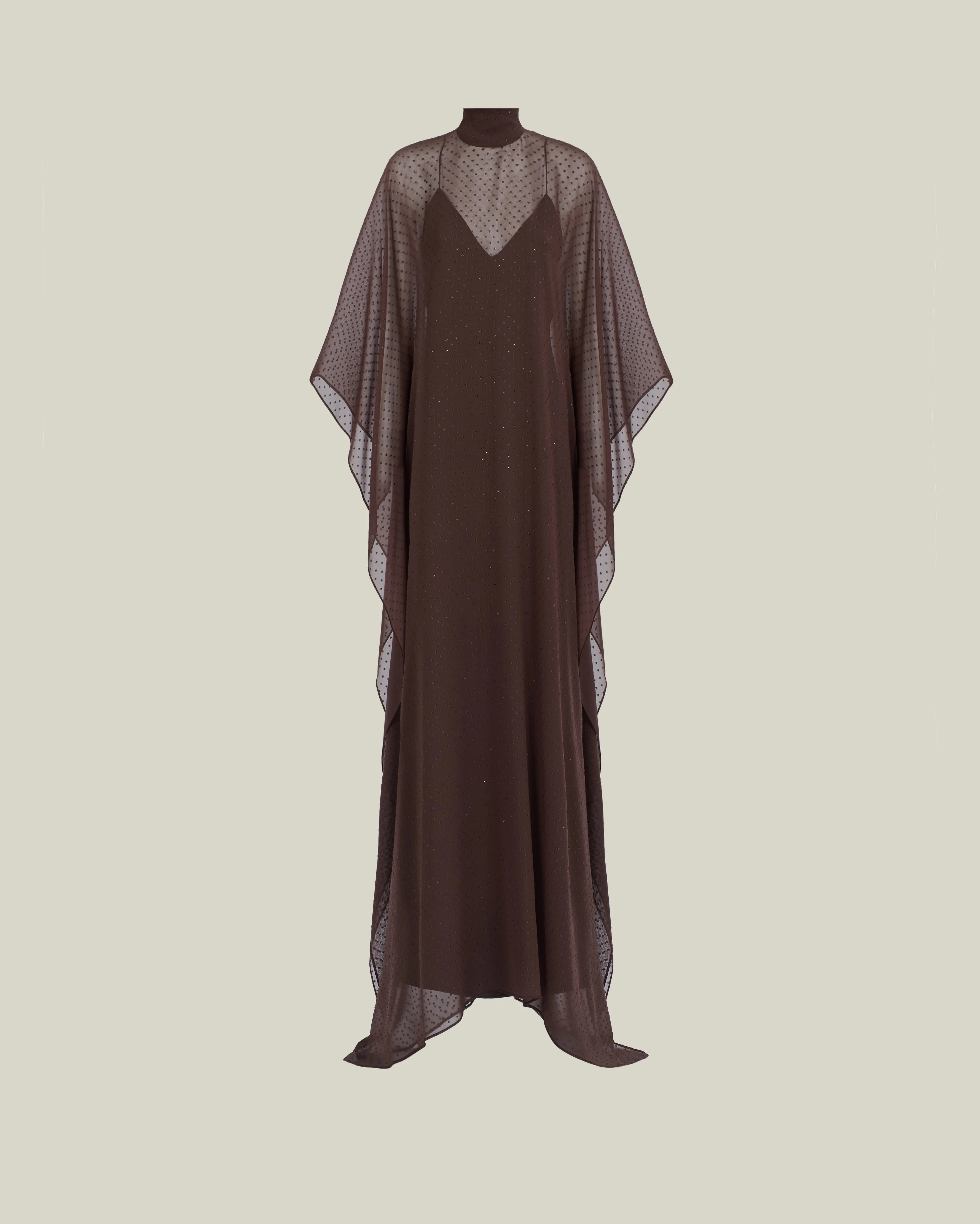 Muscat Kaftan in Chocolate - 1