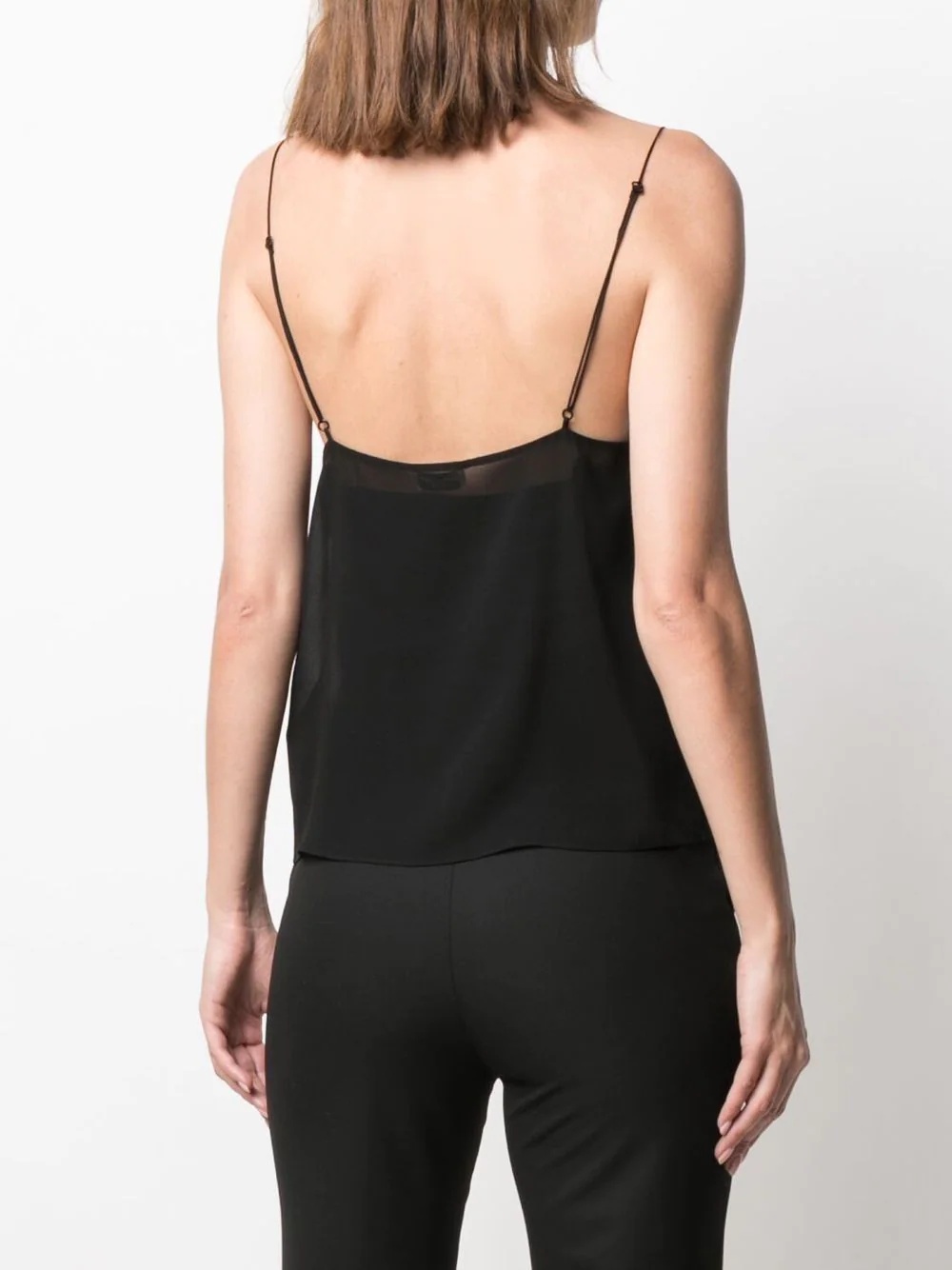sheer-panel vest top - 4