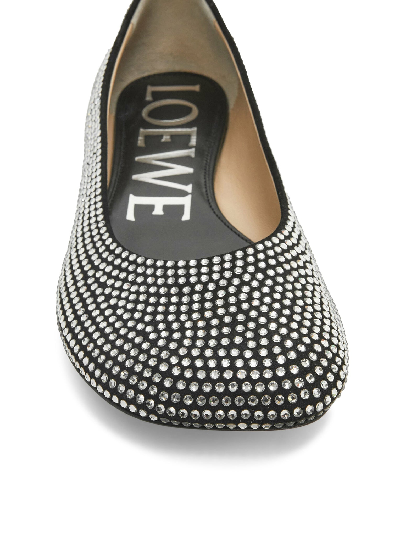 TOY BALLERINAS IN SUEDE AND ALL-OVER RHINESTONES - 5