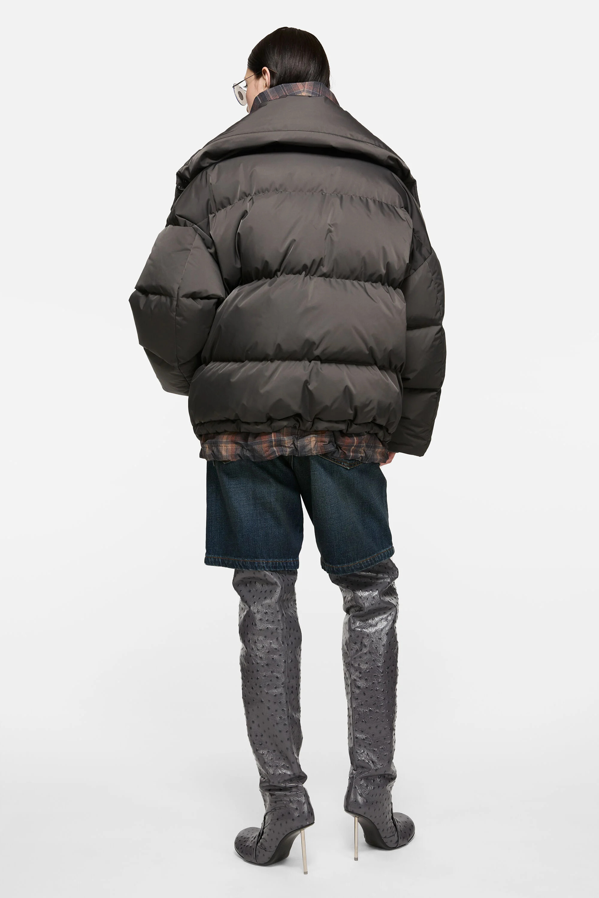 Puffer down jacket - Dark grey/multi - 3