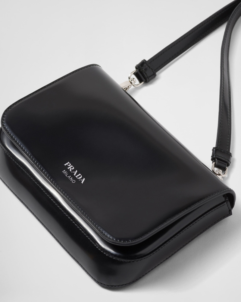Brushed leather mini-bag with shoulder strap 6