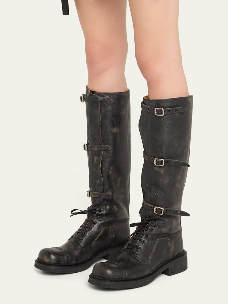 Miu Miu Suede Bit Slip-On Loafers outlook