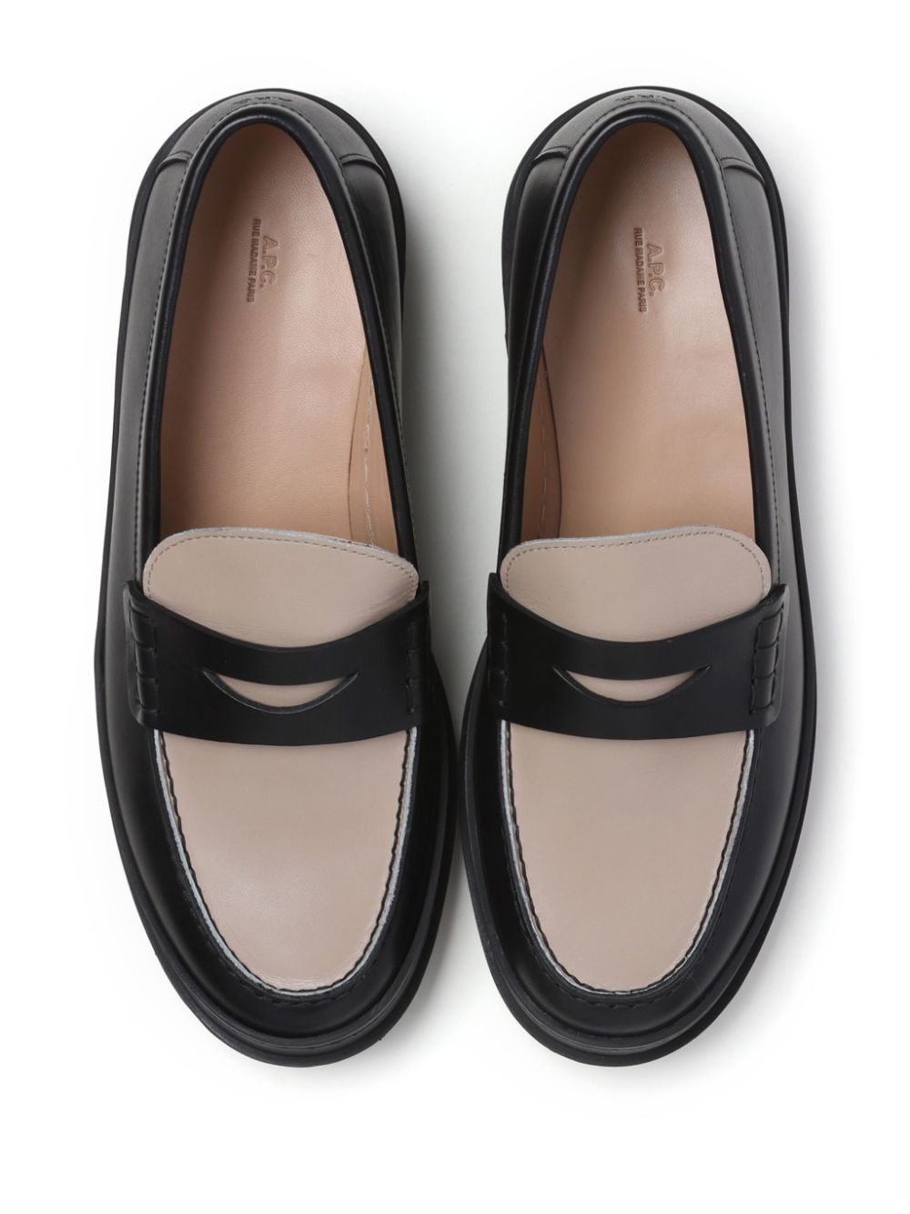 A.P.C. two-tone loafers | REVERSIBLE