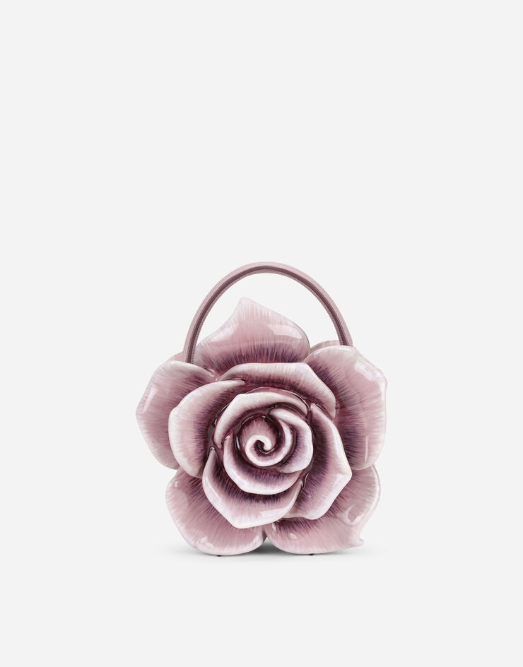 Rose Dolce Box bag in painted resin - 1