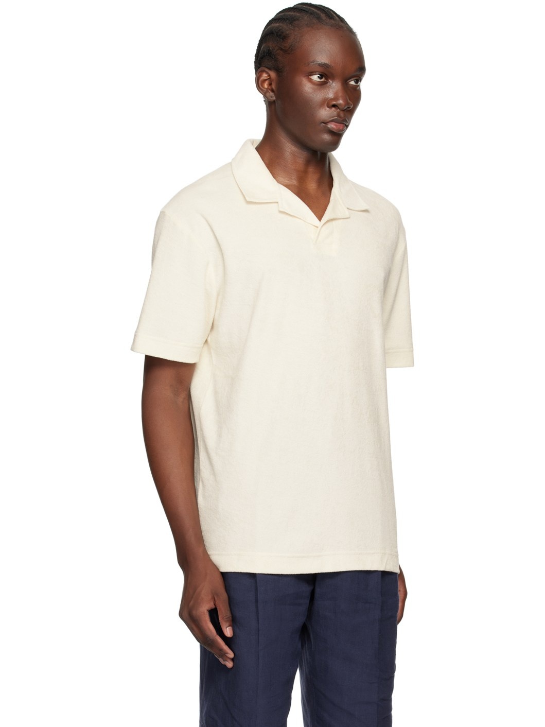 Off-White Towelling Polo - 2