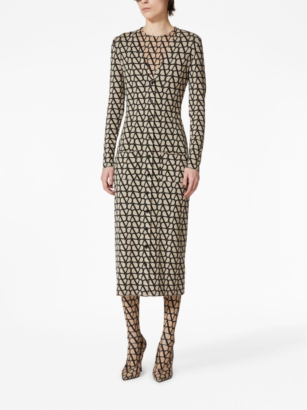 Toile Iconographe virgin wool dress - 3