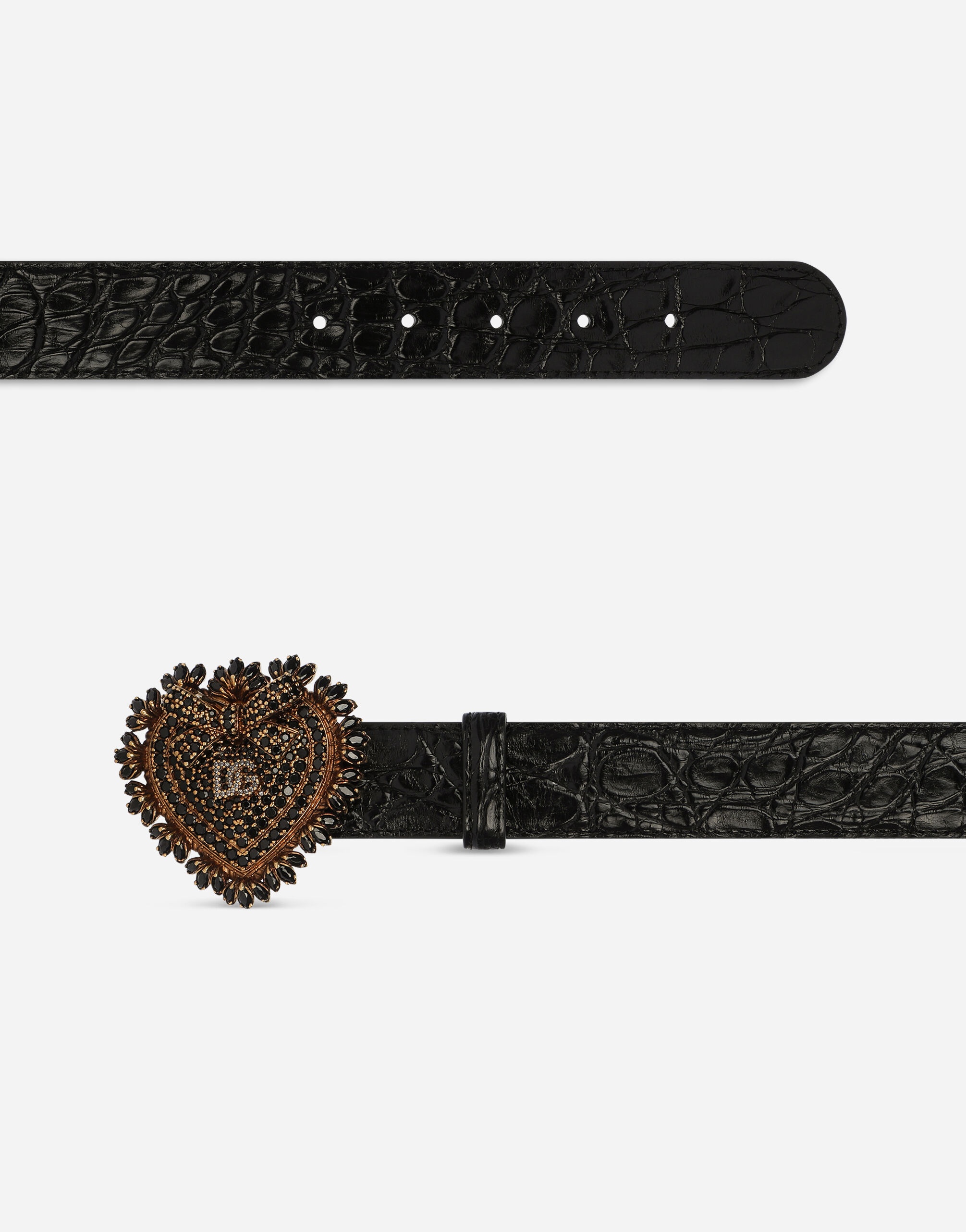 “Fianchi cocco” crocodile skin Devotion belt - 2