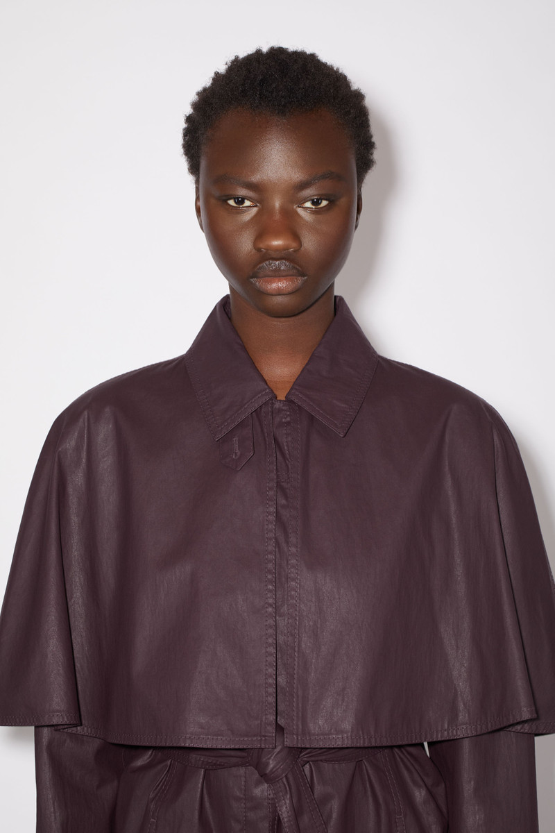 Belted trench coat - Aubergine purple 6