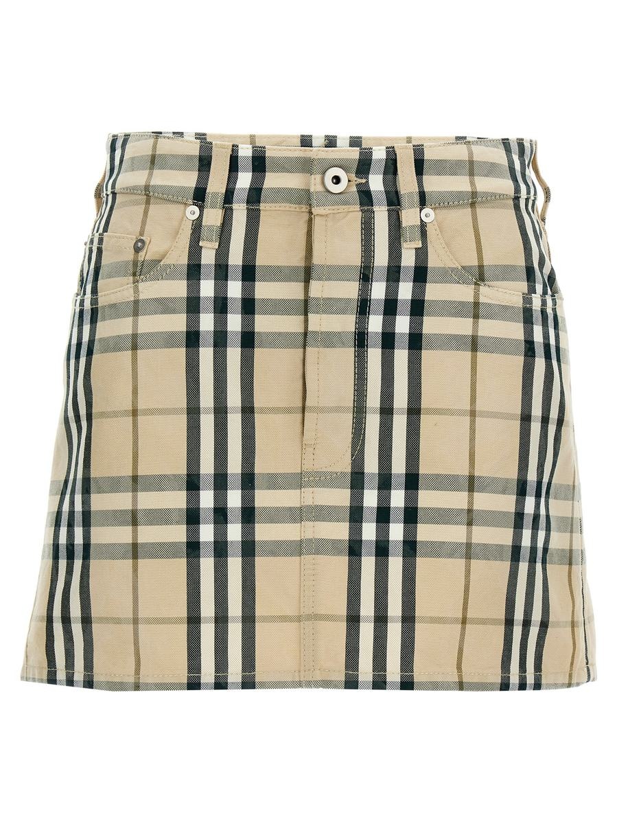 Burberry Check Skirt - 1