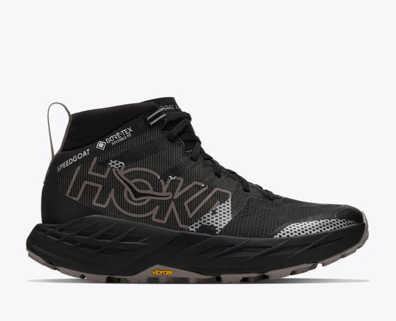 Men's Speedgoat 7 Hike GTX Shoes in Black/Pebble Grey - 1