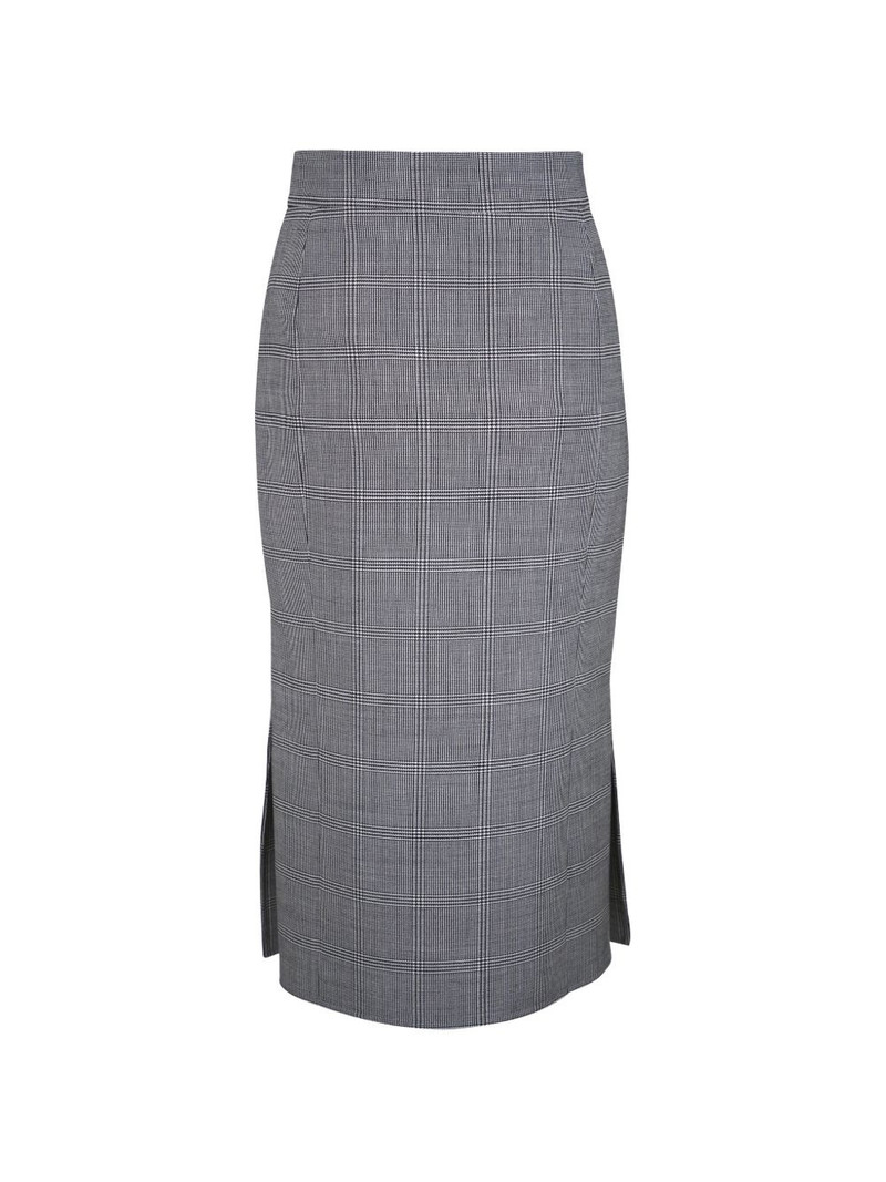 AKRIS checked midi skirt outlook