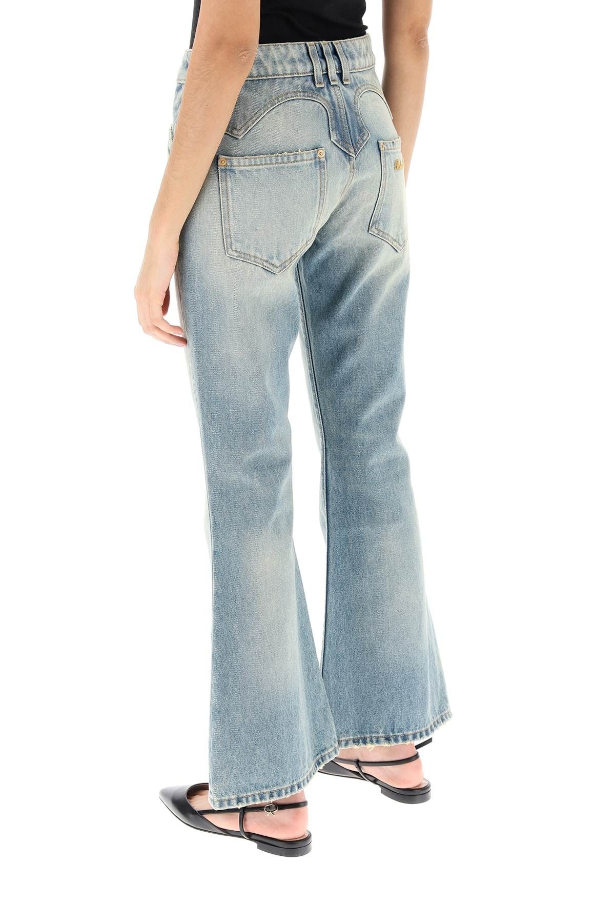 WESTERN-STYLE CROP BOOTCUT JEANS - 4