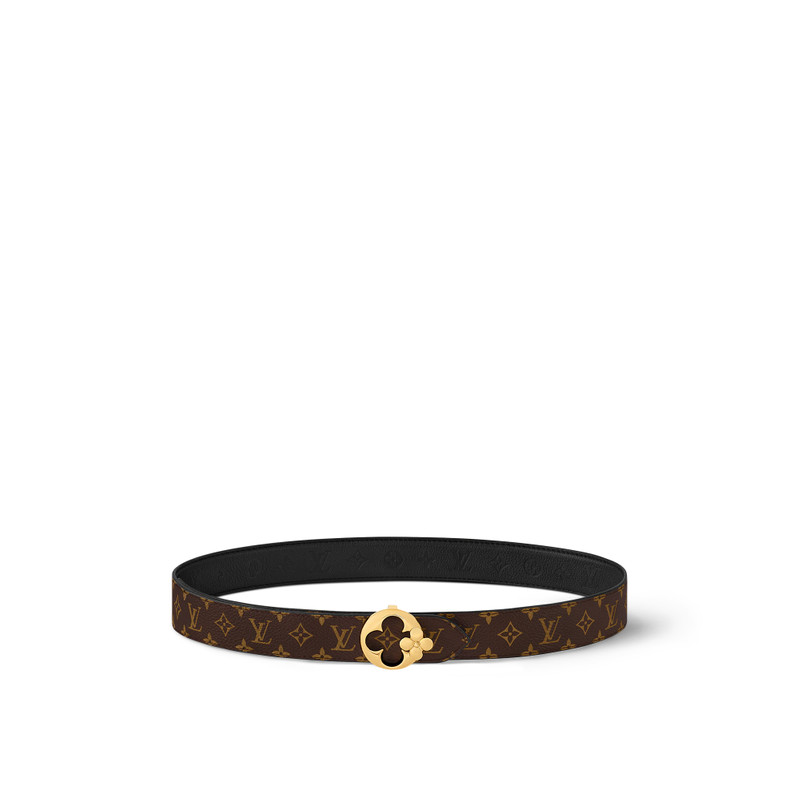 LV Flowergram Round 30mm Reversible Belt 3