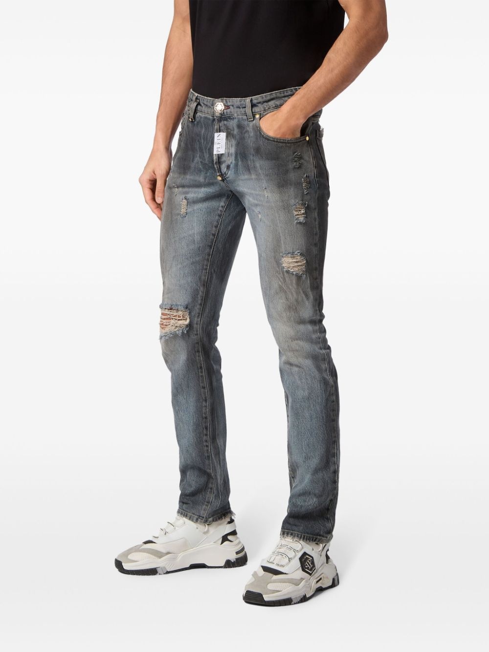 mid-rise slim-fit jeans - 3