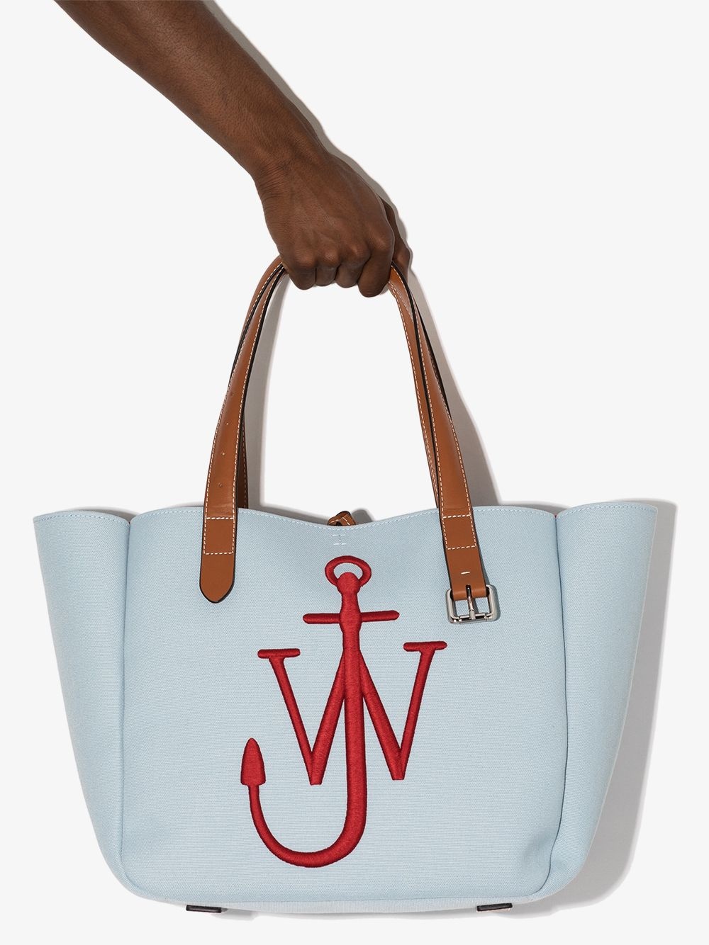 logo-embroidered tote bag - 4