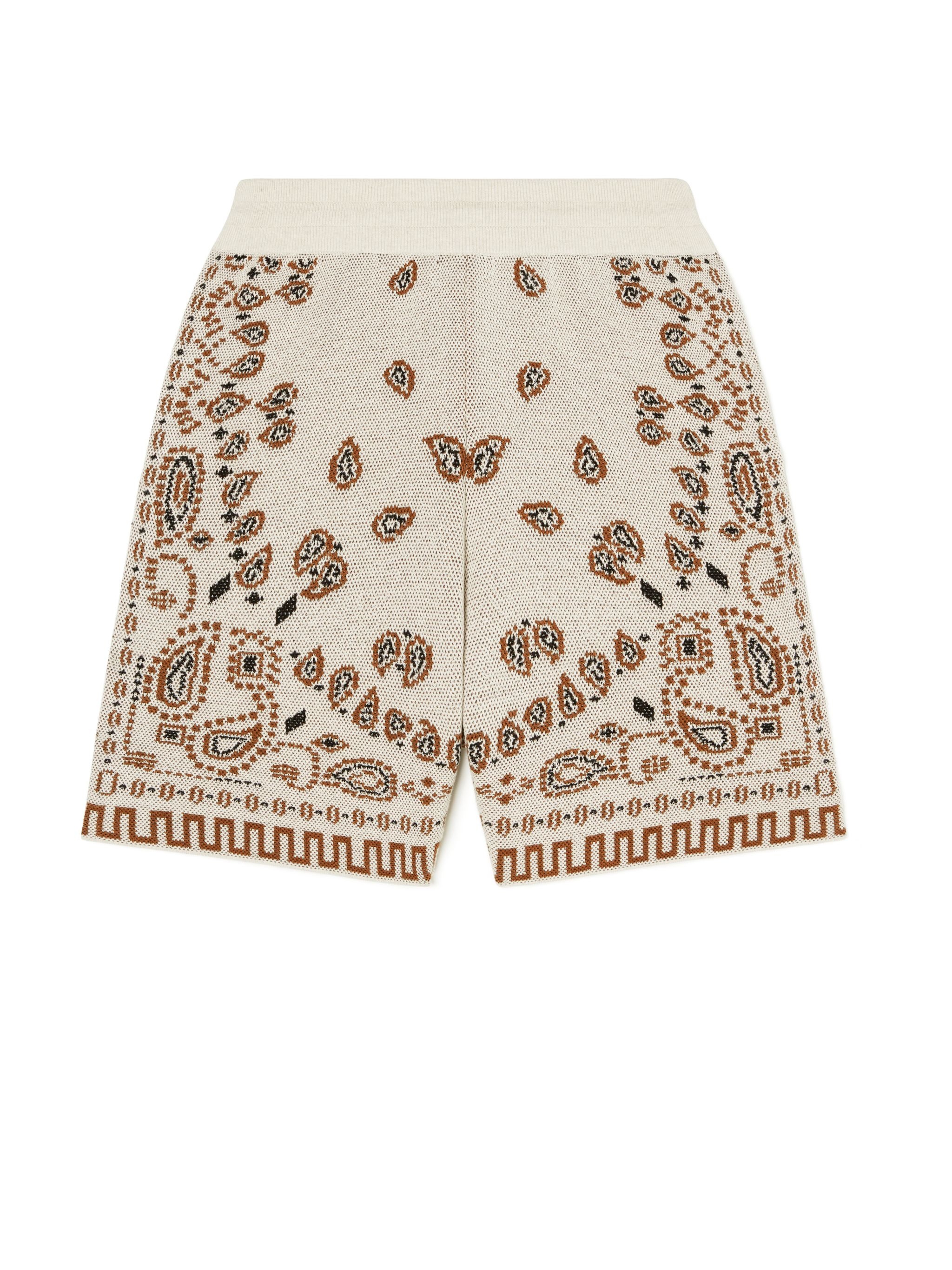 Cotton Piquet Bandana Shorts - 3