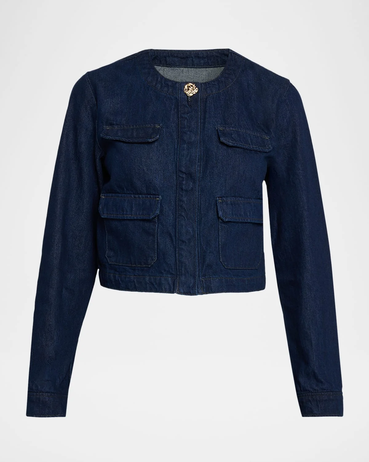 The Denim Emily Cropped Jacket - 1