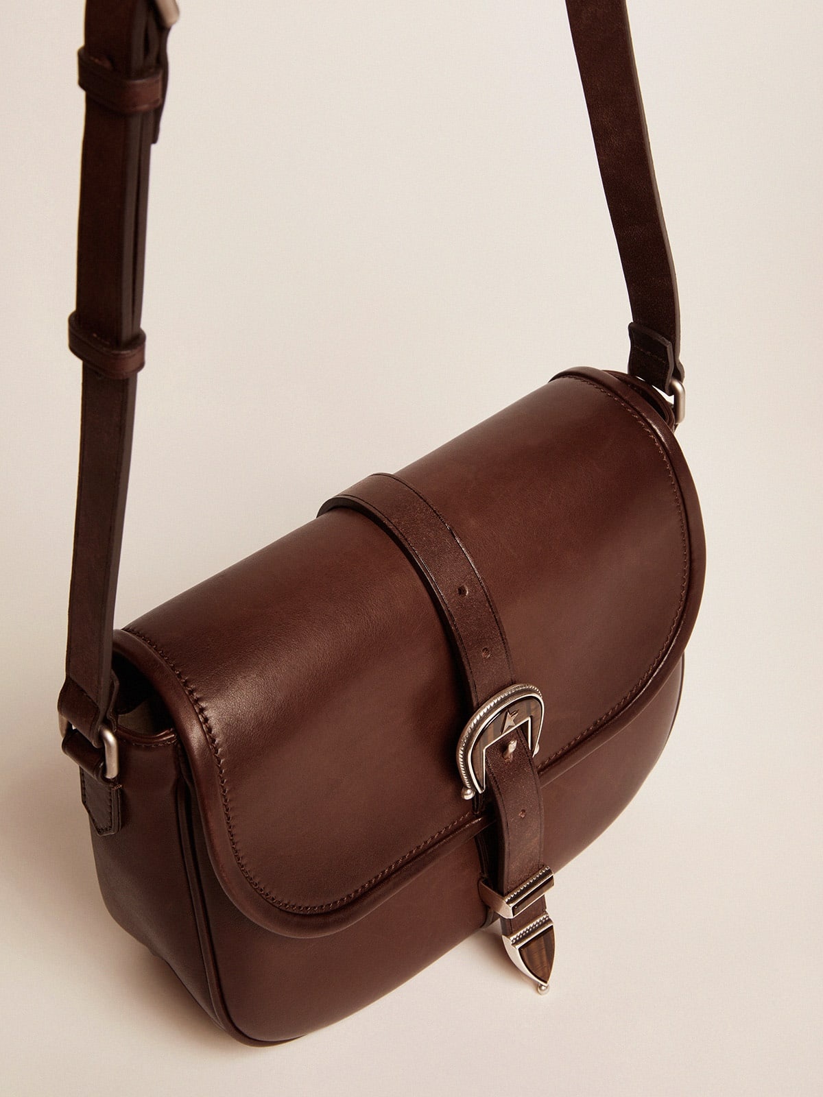 Medium Rodeo Bag in dark tan leather - 2