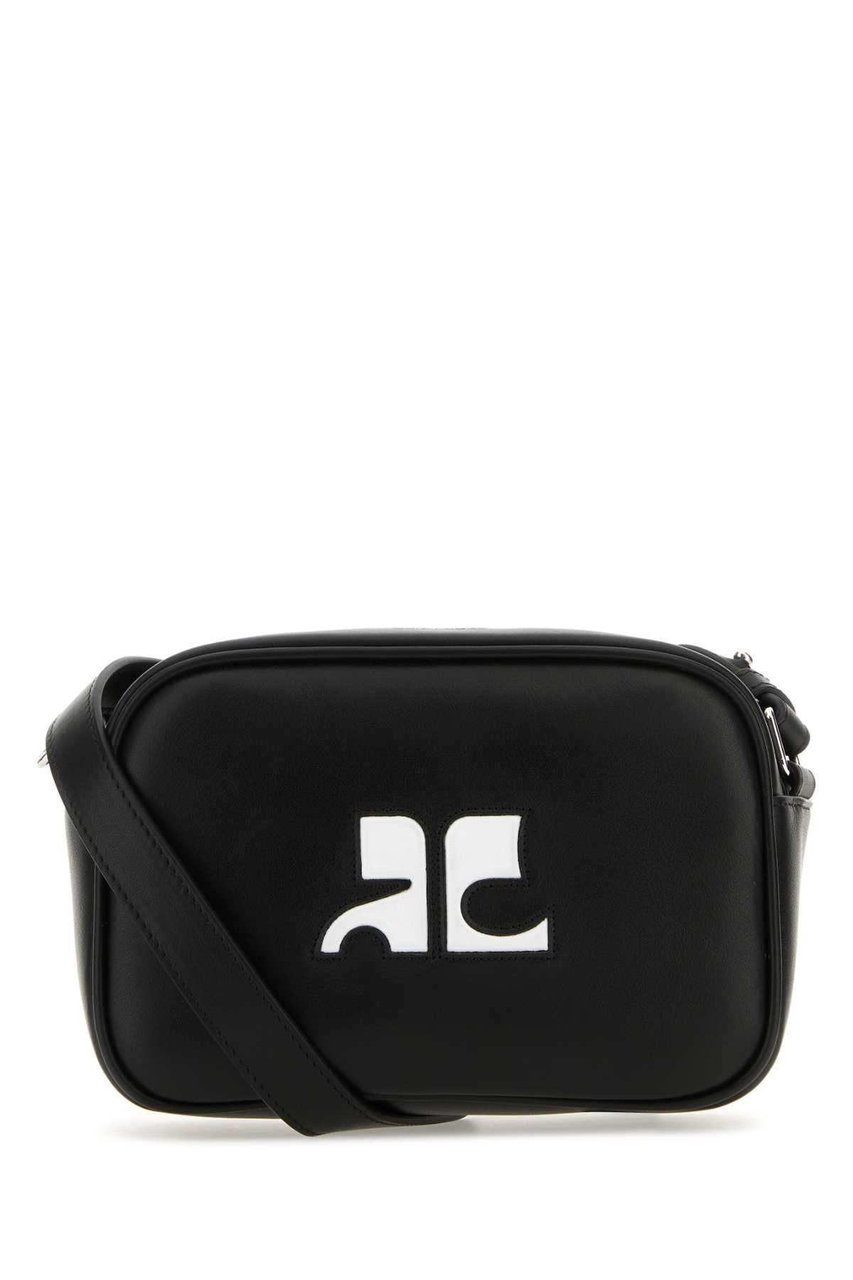 Courreges Women Black Leather Reedition Shoulder Bag - 1