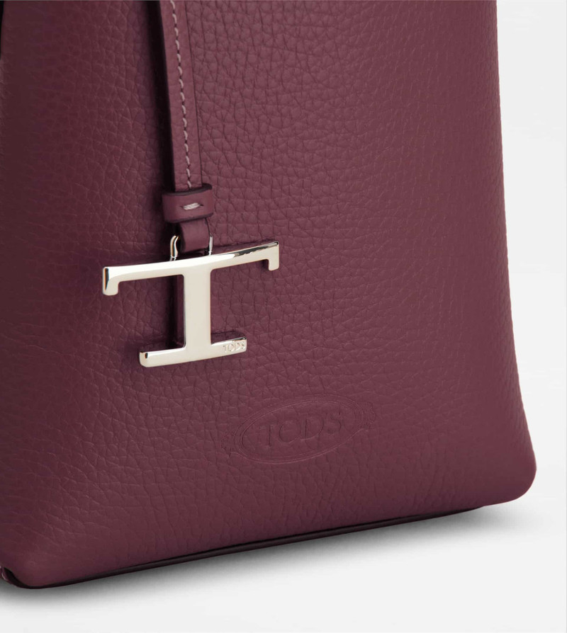 TOD'S MICRO BAG IN LEATHER - BLACK, RED 4