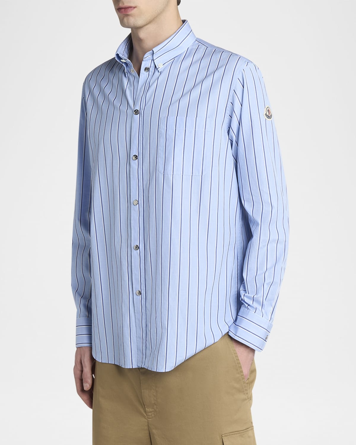 Men's Wool Multi-Stripe Sport Shirt - 4