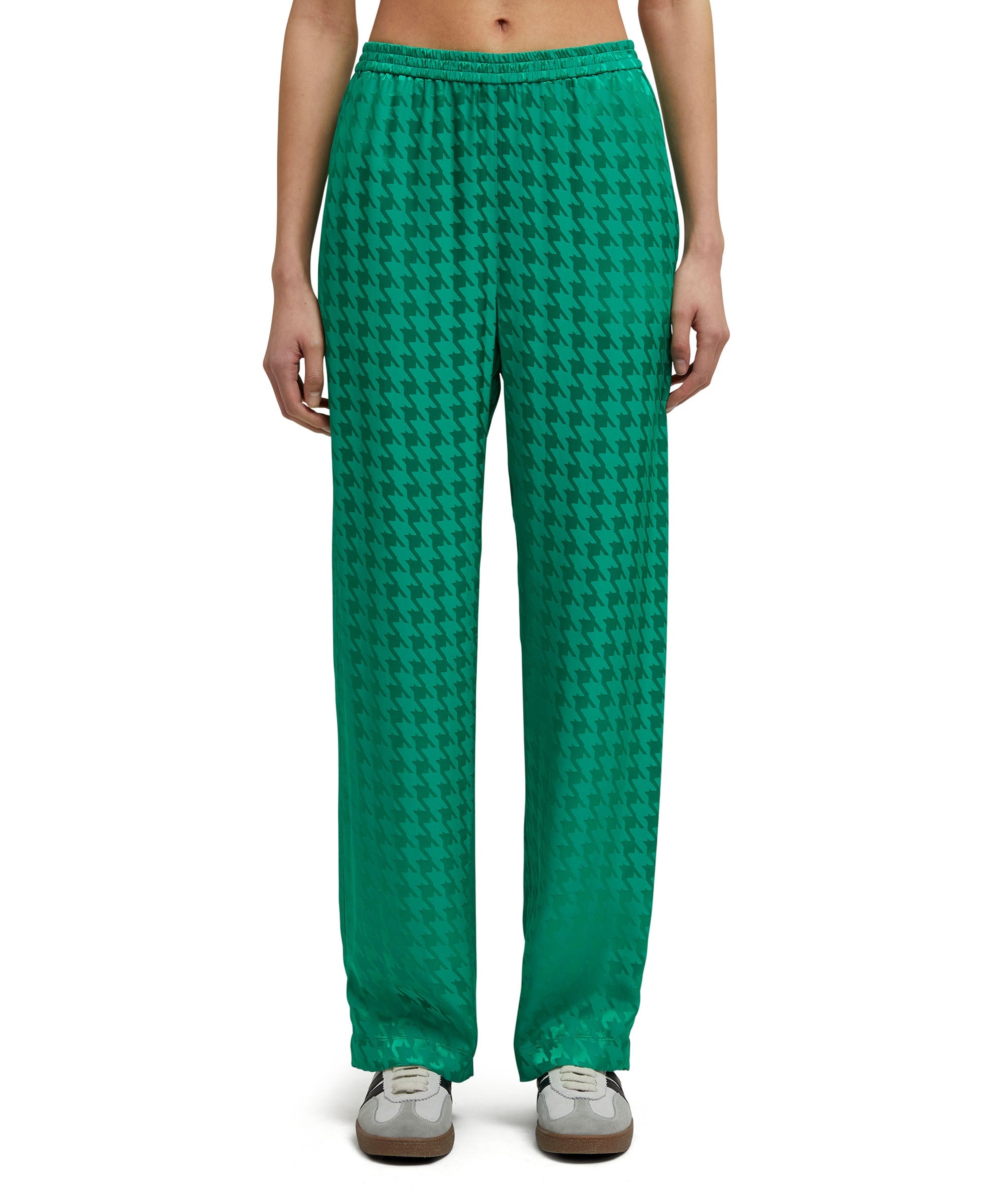 "Fluid Viscose Jacquard" fabric trousers - 2