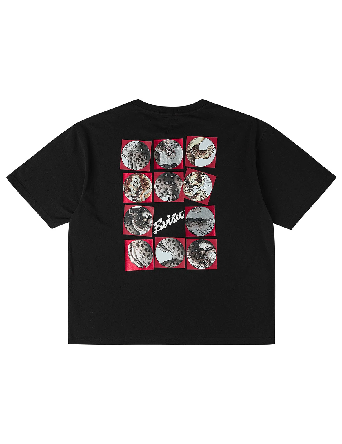 Leopard Grid Printed T-shirt - 1