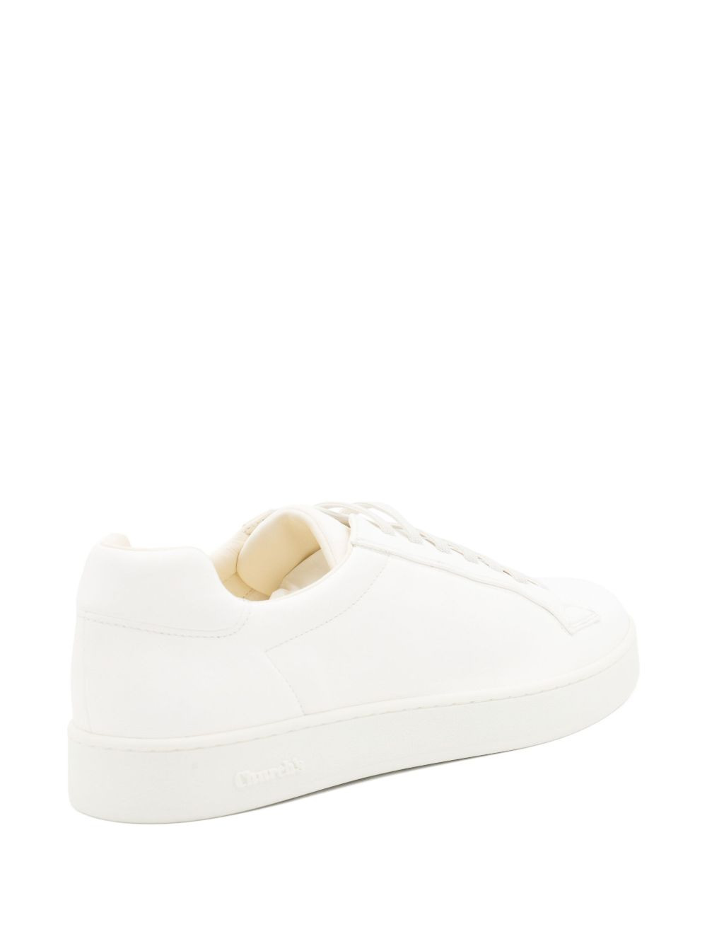 leather lace-up sneakers - 4