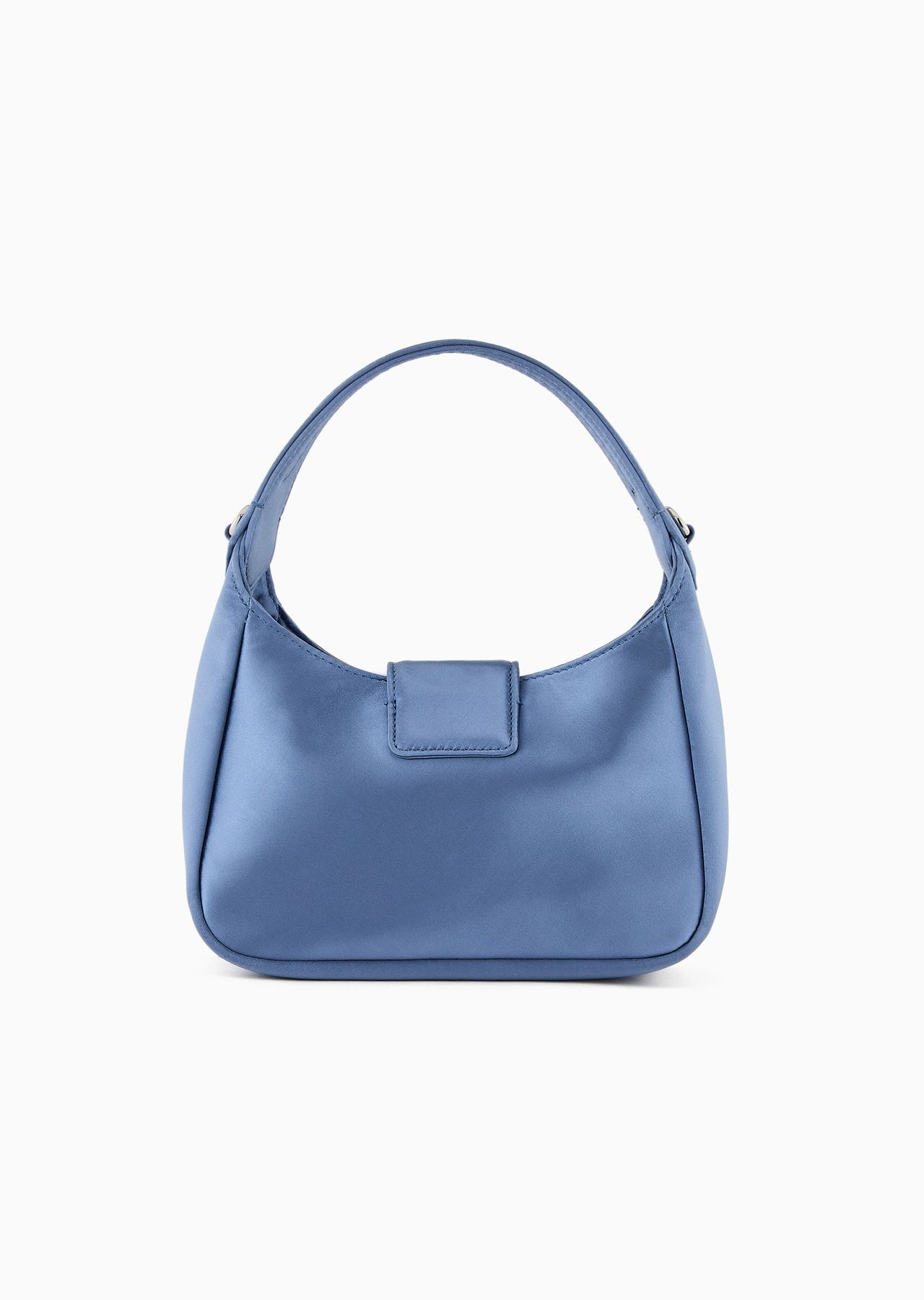 Satin hobo handbag with eagle buckle - 3