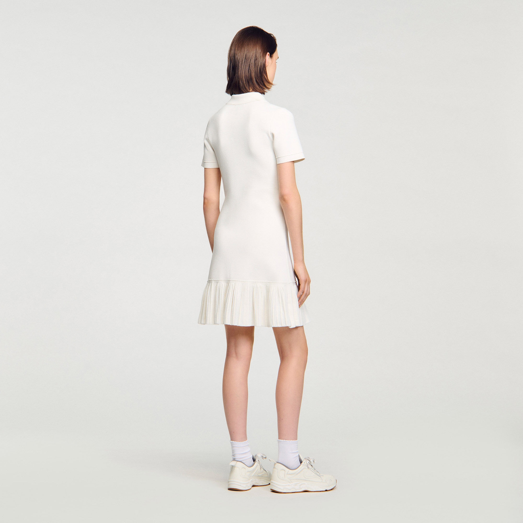 MINI KNIT DRESS WITH POLO NECK - 5